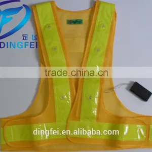 Cheap Custom Logo Flashing Led Reflective Safety Vest , Reflective Clothing , Reflective Vest thumbnail-1