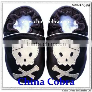 CHINA COBRA Top Quality Genuine Leather Soft Sole Baby Slippers thumbnail-5