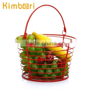 Beautiful Wire Mesh Fruit Basket With Hanger thumbnail-1
