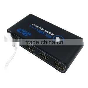 1x4 HD MI 2.0 Splitter 4K 1080P 4 Port H DMI Splitter 1 in 4 0ut Audio Video Converter Support HDCP 3D With 5V Power Adpter thumbnail-1