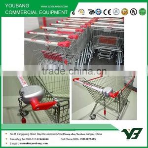 HOT SALE! Top Quality Supermarket Shopping Trolley Coin Locks thumbnail-1