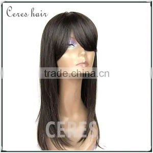 Long Silky Straight Mongolian Hair Kosher Wig Natural Hair Wig at Cheap Price thumbnail-3