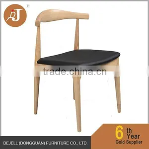 PU Upholstered Modern Ash Solid Wood Chair thumbnail-1