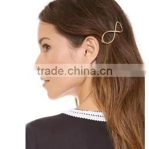 Yiwu Factory Gold Infinity Hair Clip,fashion Girls Hair Clip thumbnail-1