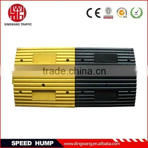 Yellow and Black Rubber Road Hump thumbnail-1