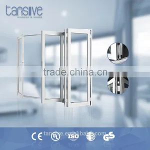 Double Glazed Aluminum Soundproof Interior Insulated Folding Doors thumbnail-1