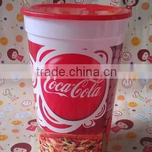 Colorful 20OZ Plastic Stadium Cup With Lid thumbnail-3