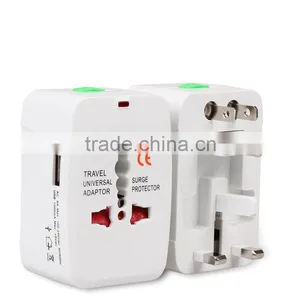 High Quality Universal International Plug Adapter 2 USB Port World Travel AC Power Charger Adaptor thumbnail-1