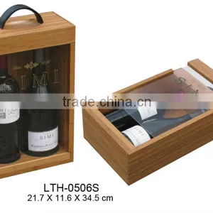 Custom Wood Antique Wine Packing Box Wine Holder Wholesale thumbnail-1