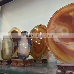 Natural High Quality Agate Slices Wholesale Crystal Stone Ornaments thumbnail-1