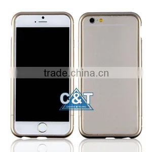 C&T Premium Silver Aluminum Metal Bumper Frame Case for Apple IPhone 6 (4.7-inch) , For IPhone 6 Iron Bumper thumbnail-2