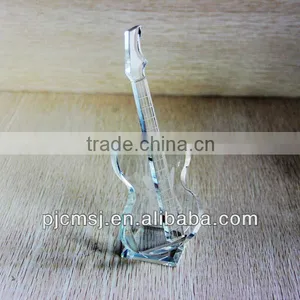 Hot Sale Crystal Glass Guitar for Gift & Decoration thumbnail-1