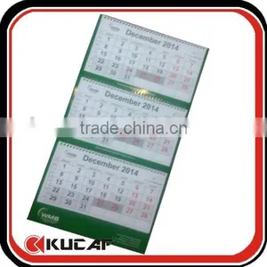 A3 Size Paper 3 Fold Hanging Wall Calendar thumbnail-3