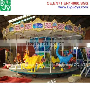 Attracting Animal Design Kiddie Rides Carousel; Cheap Kiddie Carousel Horse Ride, Electric Kiddie Ride On Carousel thumbnail-1