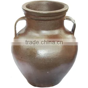 Large Dark Clay Pot Clay Tree Pot thumbnail-4