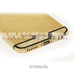Luxury Golden for Iphone 6 Full Diamond Housing With 24k Gold Plated thumbnail-5