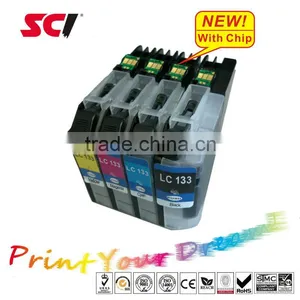 Compatible Ink Cartridges for Brother LC 133 LC137 BK LC135 Suitable for Ptiners MFC-J4510DW thumbnail-1