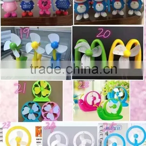 2016 New Fish Electric Rechargeable Foldable Handheld Portable Handy Rechargeable Mini Fan thumbnail-4