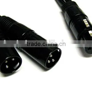 New 3pin XLR FEMALE Jack to Dual 2 MALE Plug Y SPLITTER Cable Adaptor 1 ft Cord thumbnail-2