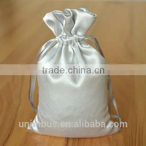Hot Sale Custom Small Hair Extension Satin Drawstring Bag thumbnail-2