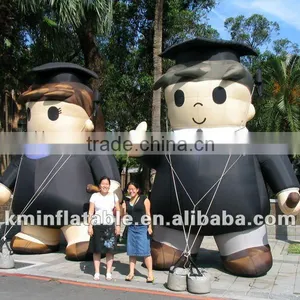 Inflatable Graduate Boy and Girl in Master's Clothes thumbnail-1