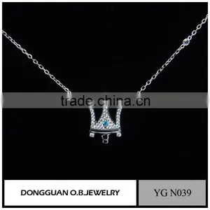 Handmade Jewelry Necklace Crow Pendant With White Gold Wholesale thumbnail-1