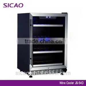 2016 Factory Dual Zone Fan Cooling 44 Bottle Wine Refrigerator thumbnail-1