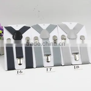 Yellow Boys and Girls Suspenders Braces For Christmas Gift Y-shaped Clip On Slim Suspender Elastic Braces Gallus thumbnail-4