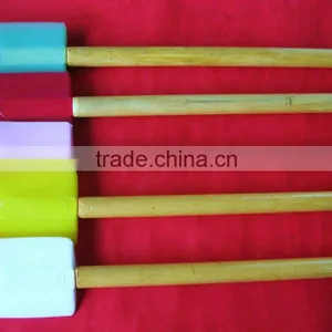 Novelty Silicone Wooden Handle Spatula thumbnail-1