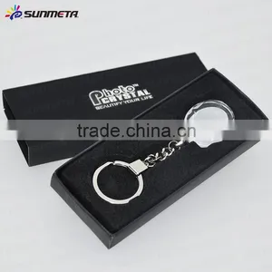 Innovative Beaded Oval Shaped DIY Sublimation Transfer Crystal Keychain thumbnail-3