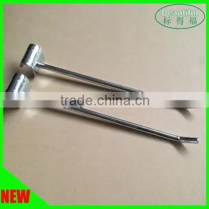 Metal Chrome 15x30 Oval Tube Crossbar Hanging Display Hook thumbnail-1