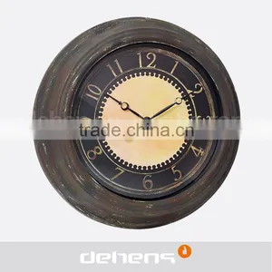 DEHENG Retro Large Size Dark Dial Quartz Wall Clock thumbnail-1
