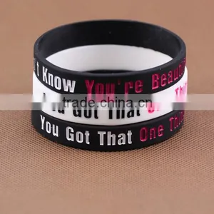 2016 Promotional Gift OEM Hot Selling Silicone Bracelets Custom Colorful Silicon Sport Wrist Band thumbnail-1