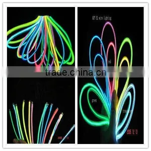Colorful Neon el Wire,neon el Car Decoration thumbnail-1
