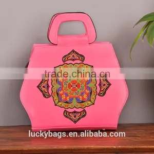 China Embroidery Original National Handbag Big Bulk Women Handbag thumbnail-3