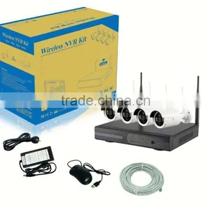 Full HD 720P WIFI NVR and WIFI Camera 4ch Wifi Nvr Kit 1080p ip Bullet Camera Smart Home Security System thumbnail-3