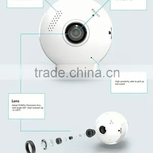 WiFi Fisheye Cloud Smart Bulb Wifi Camera 360 Degree With Two-way Audio and 128G Recording Feature thumbnail-3