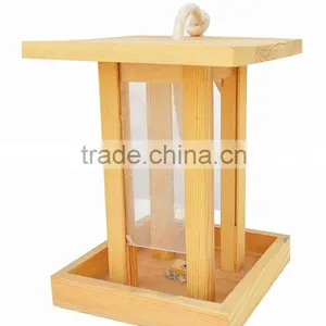 2015 Year Hot Selling China Suppliers FSC&SA8000 Standing Wild Garden Outdoor Wooden Bird Feeder for Made in China Wholesale thumbnail-4