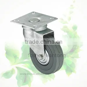 5 Inch Low Price Rubber Wheel All Size Screw Furniture Caster Wheel thumbnail-3