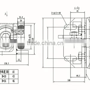 9mm and 16mm Guide Shoe for Counterweight Side / Cabin Side thumbnail-2