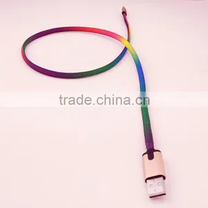 High Speed Cheap Shoelace LED Light USB Cable ,type-c to Usb Glowing Cable for Phone thumbnail-3