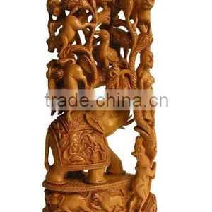 Sandalwood Wooden Elephant thumbnail-1