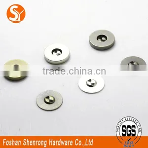 Custom Sewing Metal Buttons Magnetic Material for Shirts 18 mm Diameter and 3 mm Thickness thumbnail-4