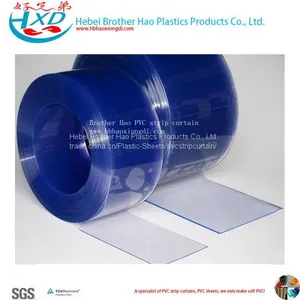 Normal Temperature Transparent 3mm Thickness Vinyl Plastic PVC Curtain Strip Door Rolls thumbnail-2
