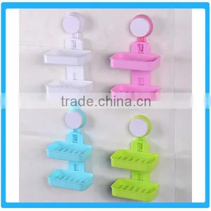 Plastic Double Soap Holders With Strong Sucker thumbnail-2
