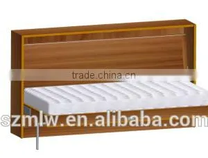 Furniture Space-saving Folding Wooden Murphy Wall Bed Mechanism thumbnail-2