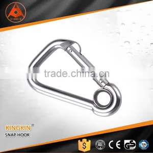 AISI304 or 316 China Supplier Big Triangle Shape Snap Hook Stainless Steel Snap Hook With Eye thumbnail-1