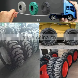 Top Quality 10-16.5 12-16.5 Solid Bobcat Skidsteer Tires With Rims thumbnail-1