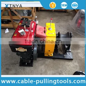 8 Ton JJM Water Cooled Diesel Engine Powered Pulling Winch Belt Driven thumbnail-3