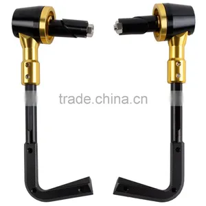 CNC Universal 7/8" 22mm Proguard System Brake Clutch Levers Protect Guard Gold thumbnail-1